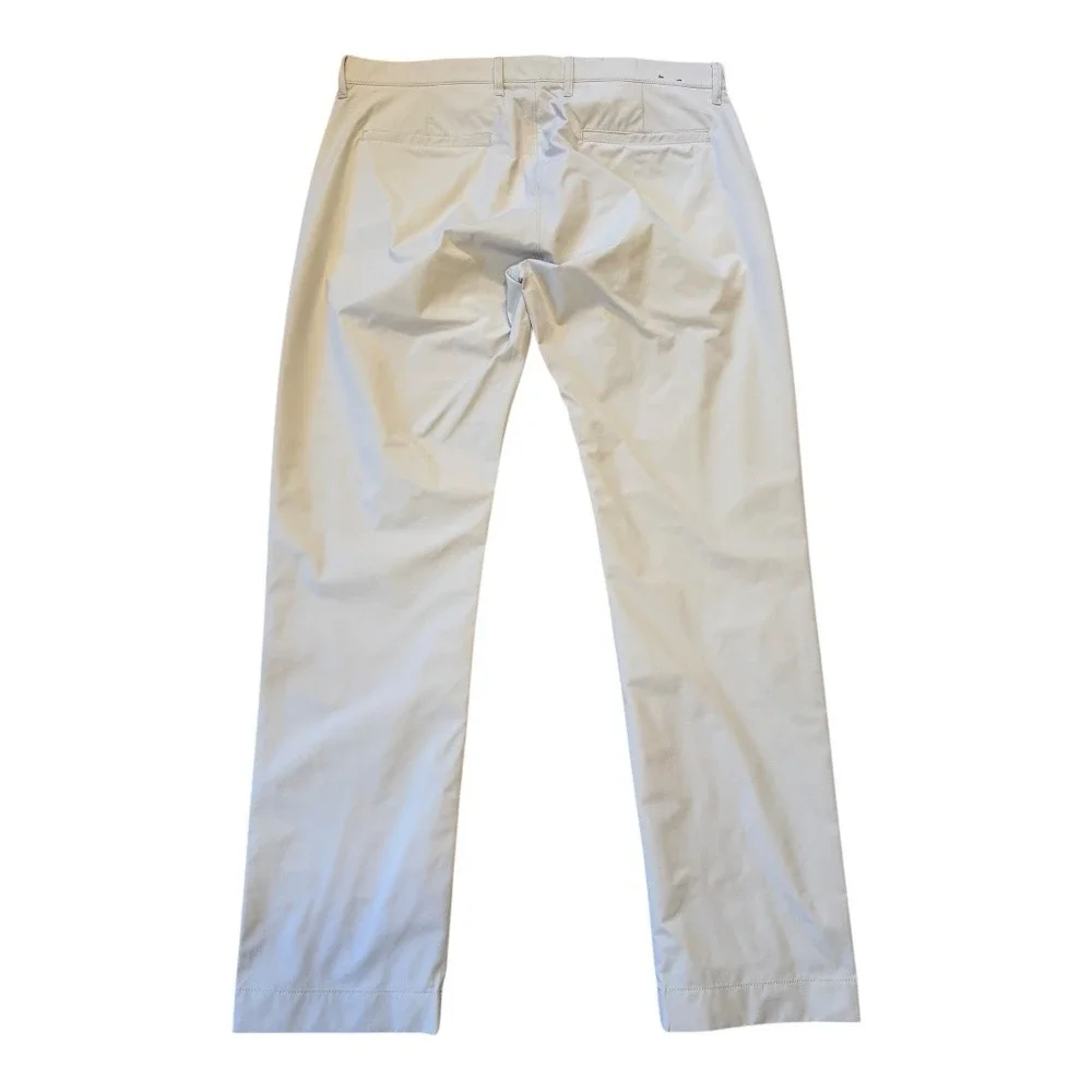 J. Crew Flex Slim Tech Pant Stone Khaki Beige Men's Size W35 L32 Casual Dress‎